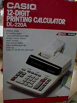 Casio DL-220A Printing Calculator.JPG (55191 bytes)