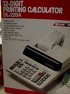Casio DL-220A Printing Calculator a.JPG (54851 bytes)