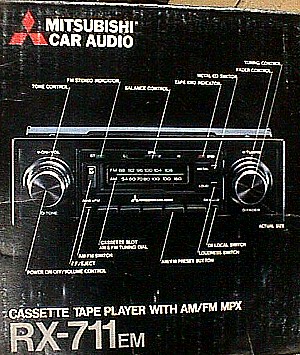 Mitsubishi RX-711EM Car Stereo 1.JPG (61400 bytes)