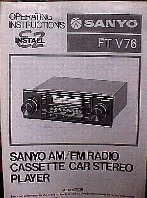Sanyo FT V76 AM-FM Radio Cassette Stereo Player.JPG (61697 bytes)