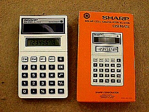 Sharp EL-240S Solar Cell Calculator.JPG (40345 bytes)