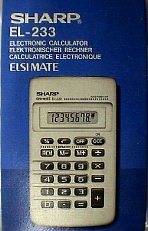 Sharp EL 233.JPG (53255 bytes)