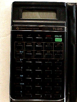 TI Slimline-25  Scientific Calculator a.JPG (46043 bytes)