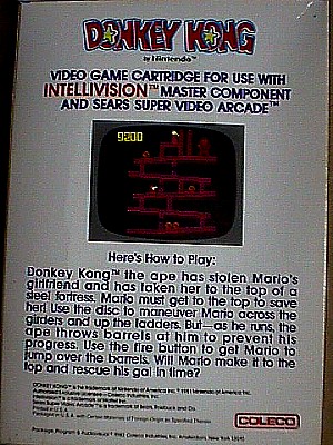 Donkey Kong for Intellivision 1.JPG (66645 bytes)